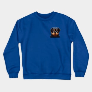 Small Version - Playful Rottweiler Crewneck Sweatshirt